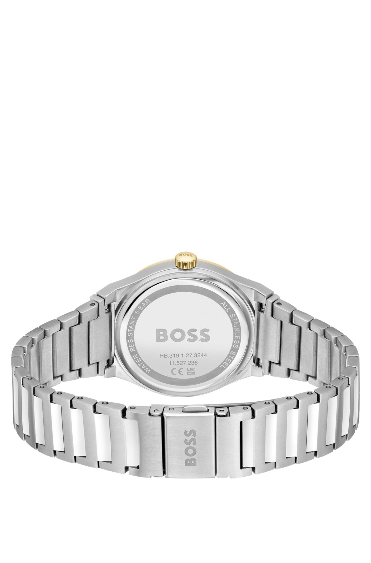 TWO-TONE WATCH WITH SILVER-WHITE DIAL - 3