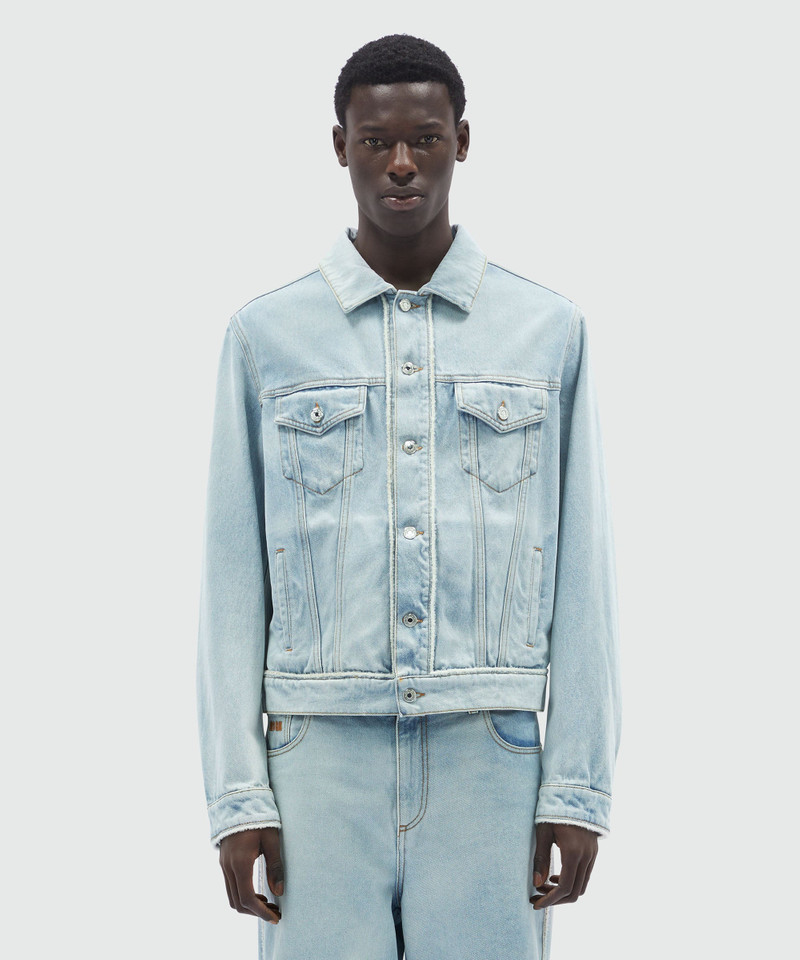 MSGM Light blue denim jacket outlook