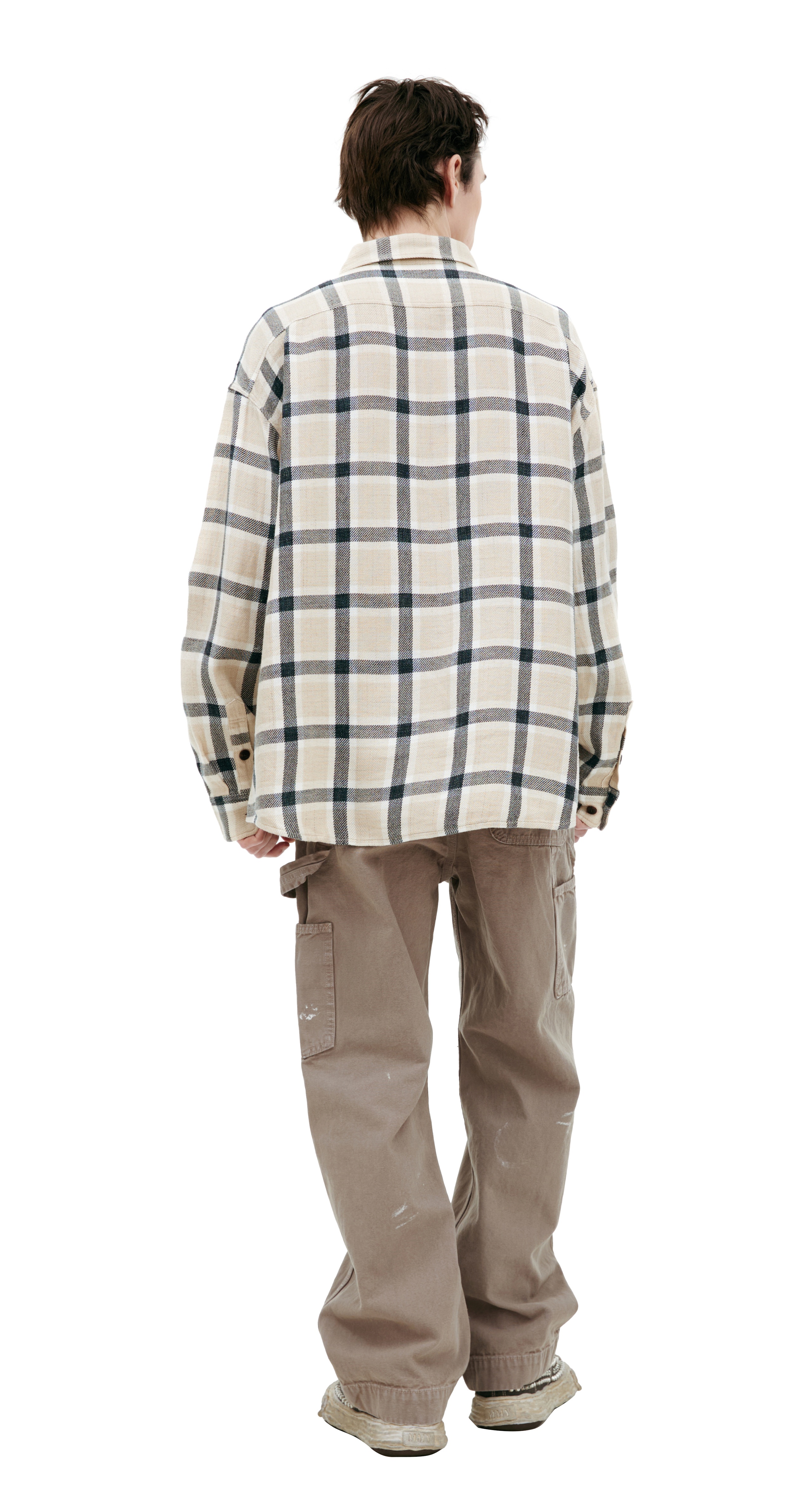PLAID LINEN SHIRT - 3