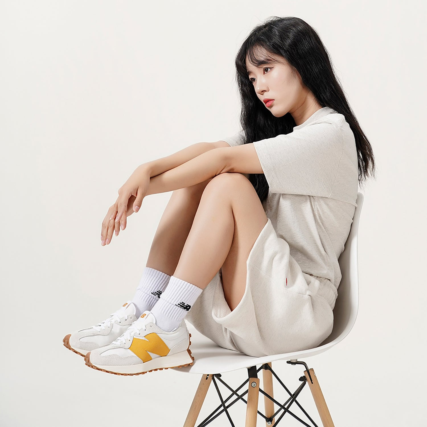 (WMNS) New Balance 327 'Sea Salt Golden Hour' WS327BY - 7