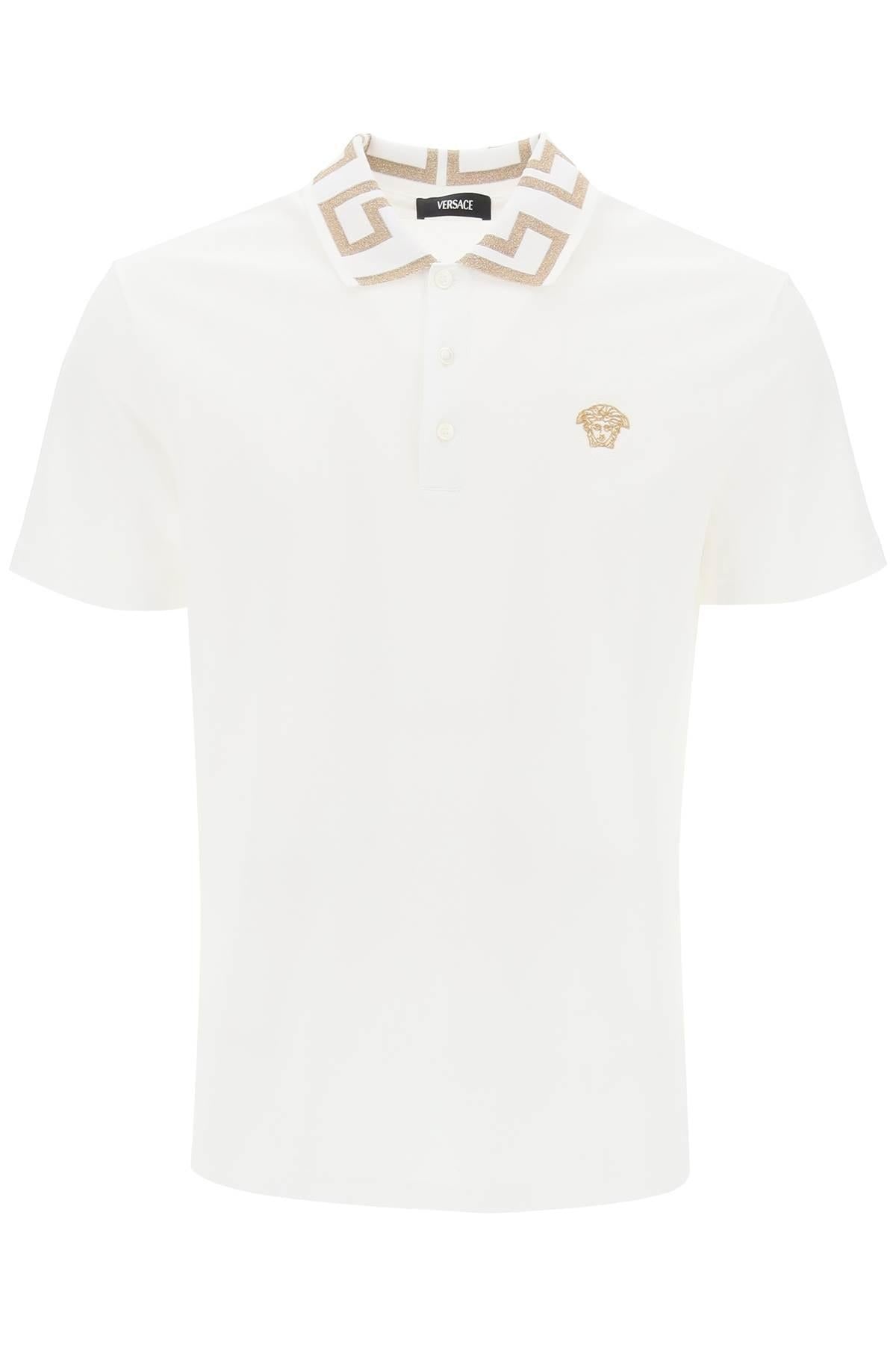 Polo shirt with Greca collar - 1