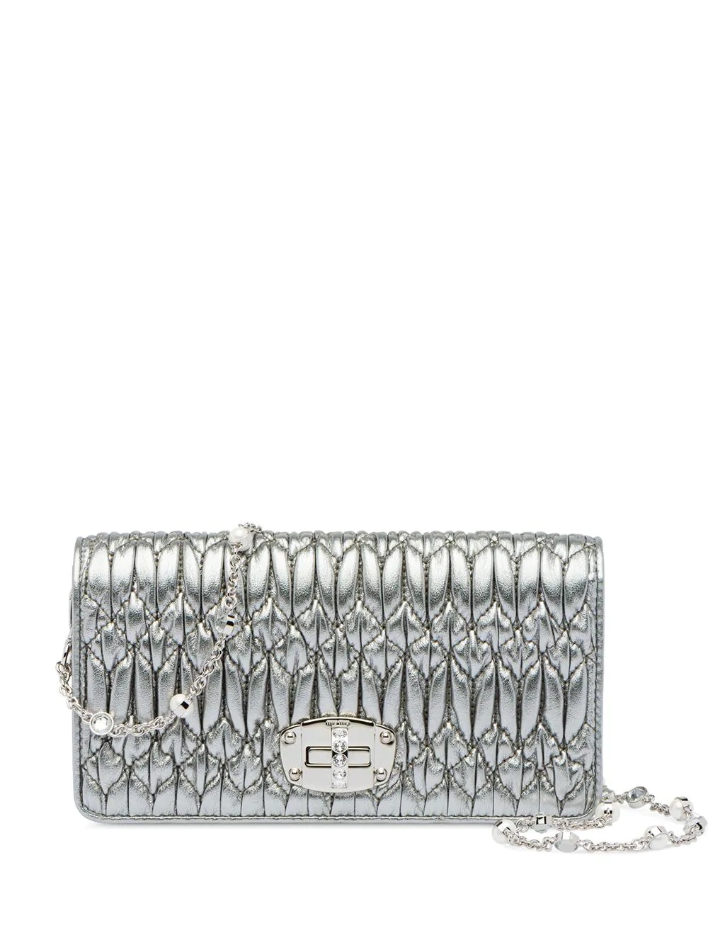 crystal nappa leather mini bag - 1