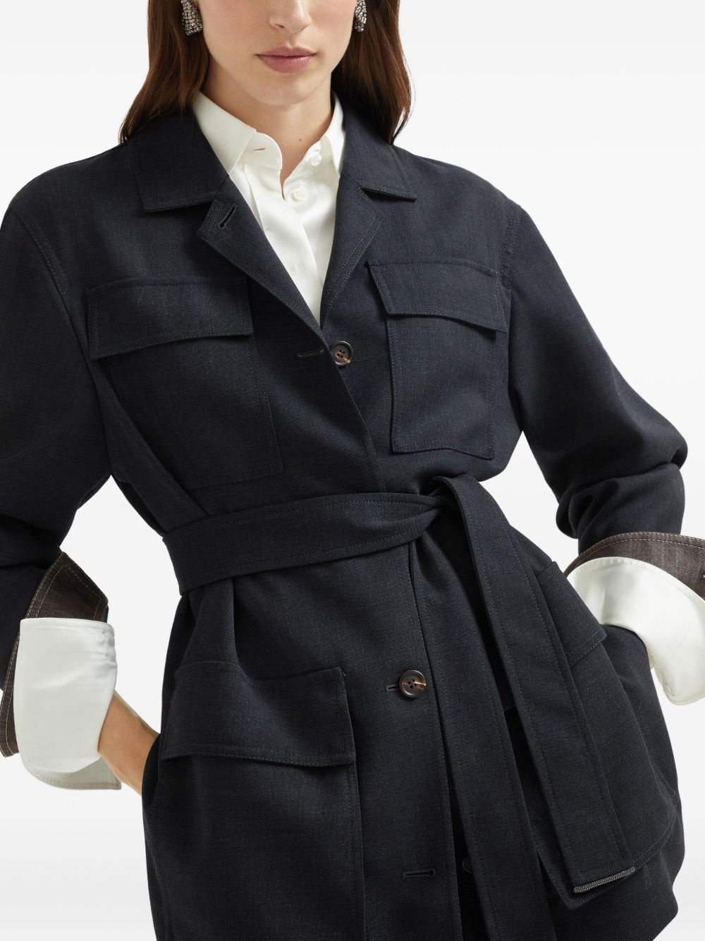 Fluid twill blazer - 5