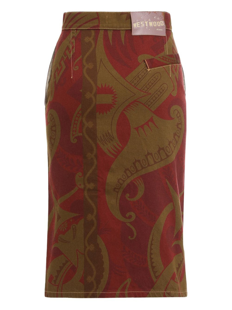 Vivienne Westwood printed midi skirt outlook