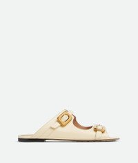 Bottega Veneta Stretch Buckle Mule Sandal Flat | REVERSIBLE