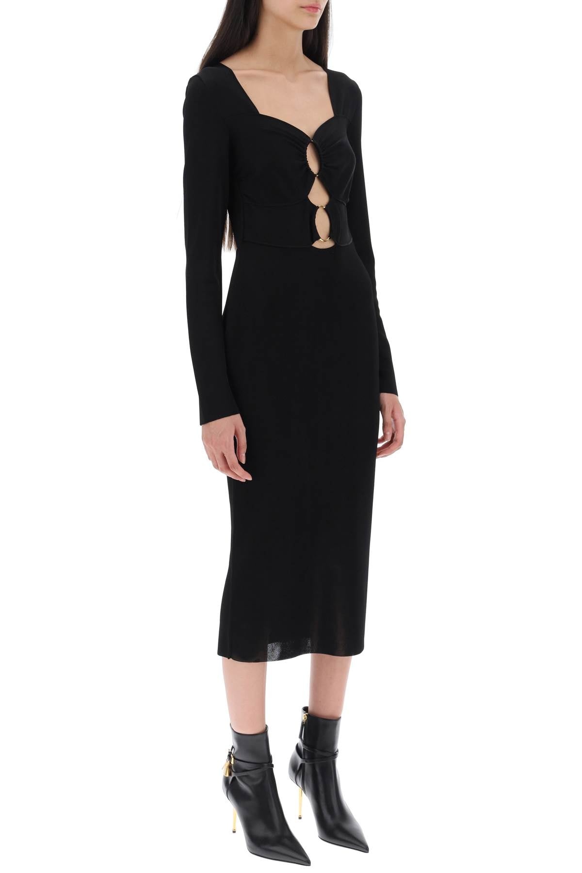 TOM FORD Tom Ford Knitted Midi Dress With Cut-Outs Women