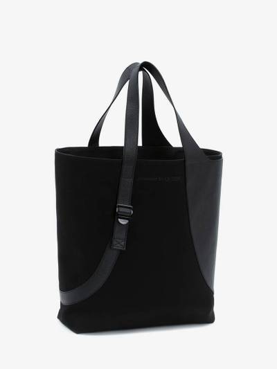 Alexander McQueen Medium Harness Tote Bag in Black outlook