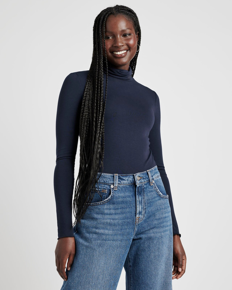 Bamboo Blend Long Sleeve Turtleneck 3
