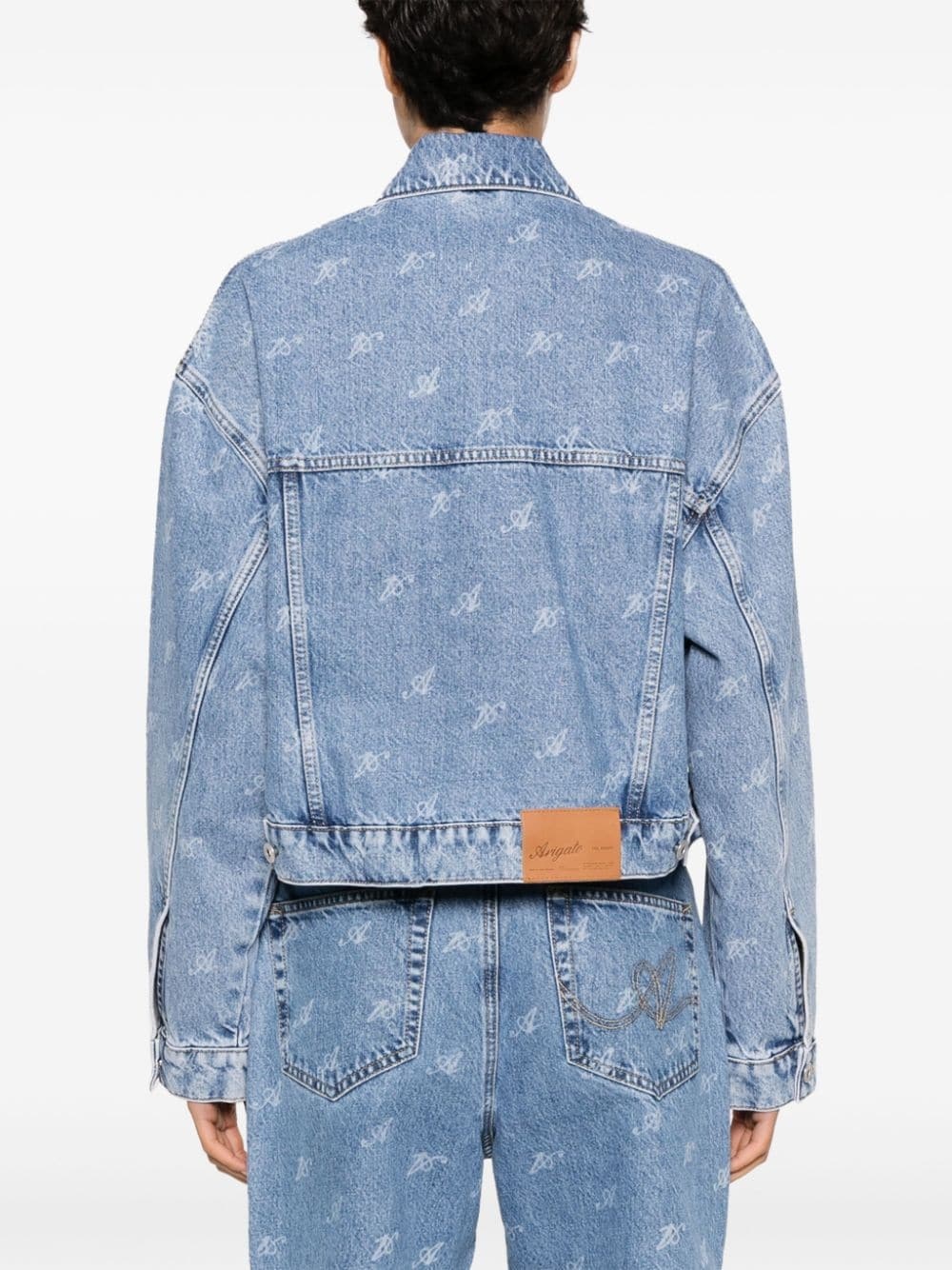 Signature Rome cropped denim jacket - 4