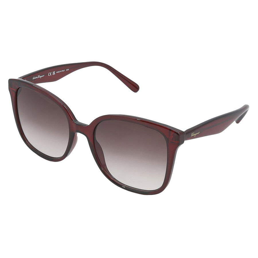 Salvatore Ferragamo Burgundy Gradient Square Ladies Sunglasses SF1072S 630 56 - 5