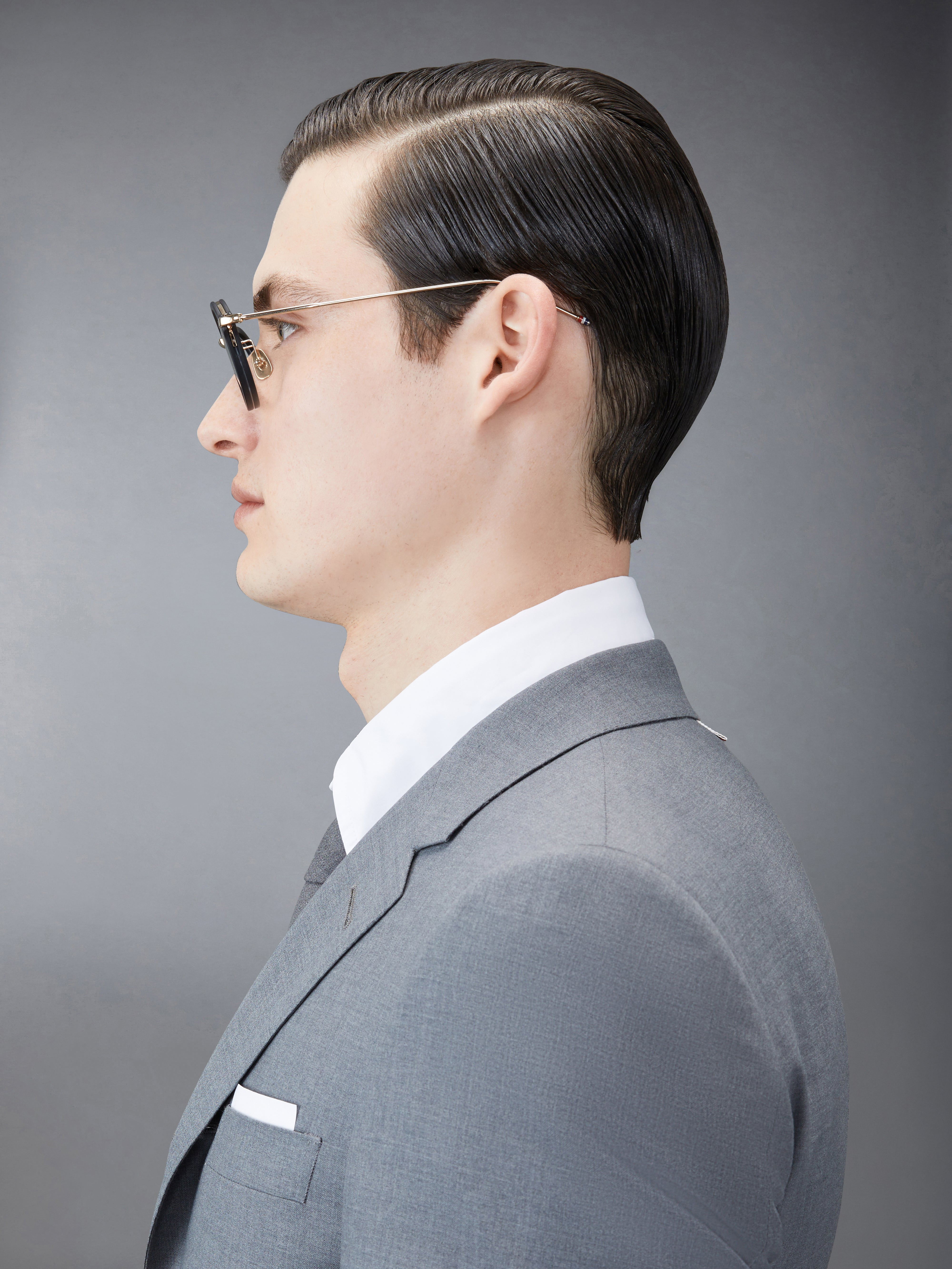 ROUND EYEGLASSES IN ACETATE AND TITANIUM - 3