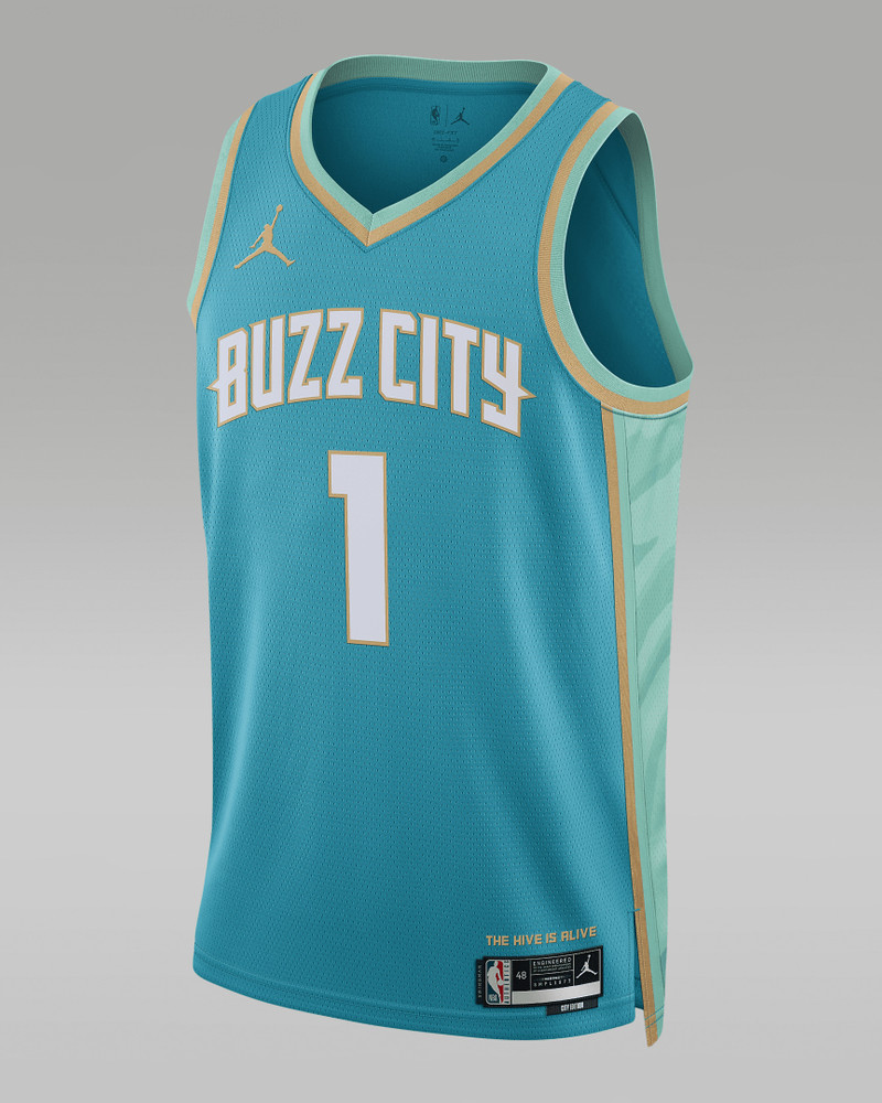 Men's Lamelo Ball Charlotte Hornets City Edition 2023/24 Jordan Dri-FIT NBA Swingman Jersey - 1