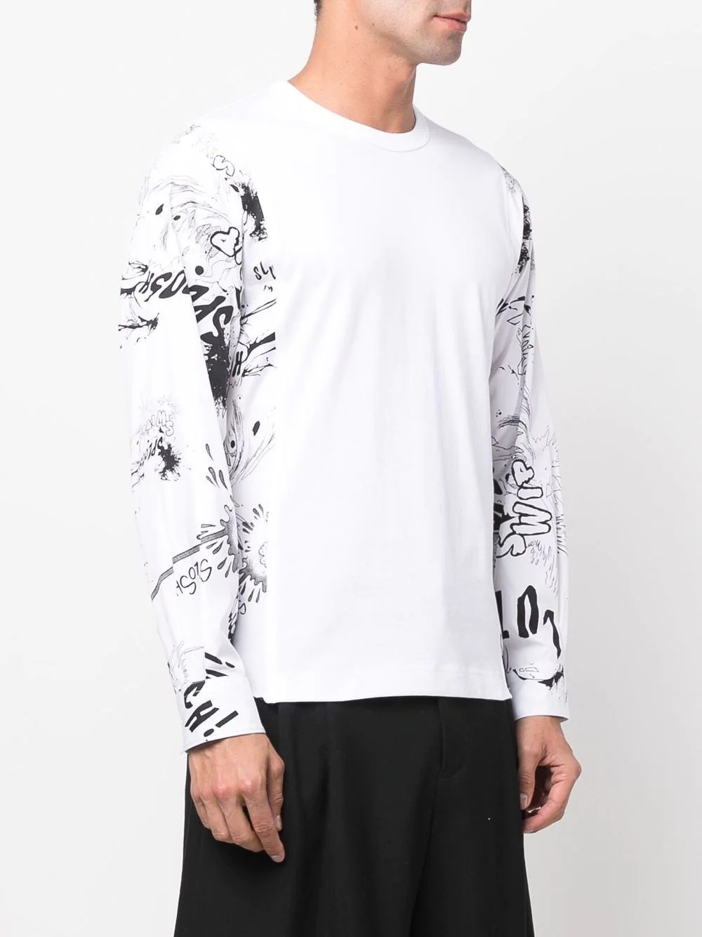 graphic-printed long-sleeve top - 3