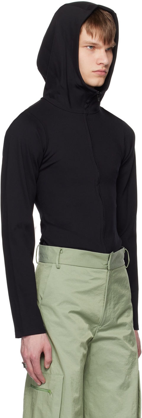 【関税込み】AARON ESH フーディ & ジップアップ Aaron Esh Men's' Tied Hooded Sweatshirt in Black | LN-CC®