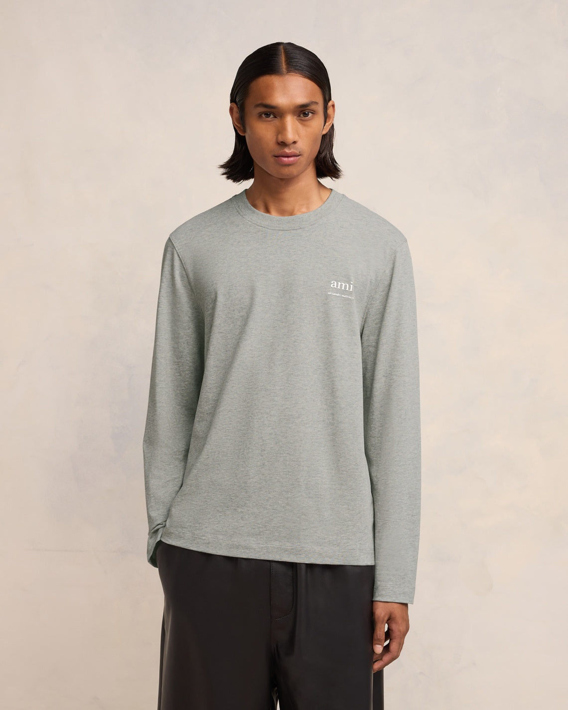 LONG SLEEVE AMI ALEXANDRE MATTIUSSI T-SHIRT - 3