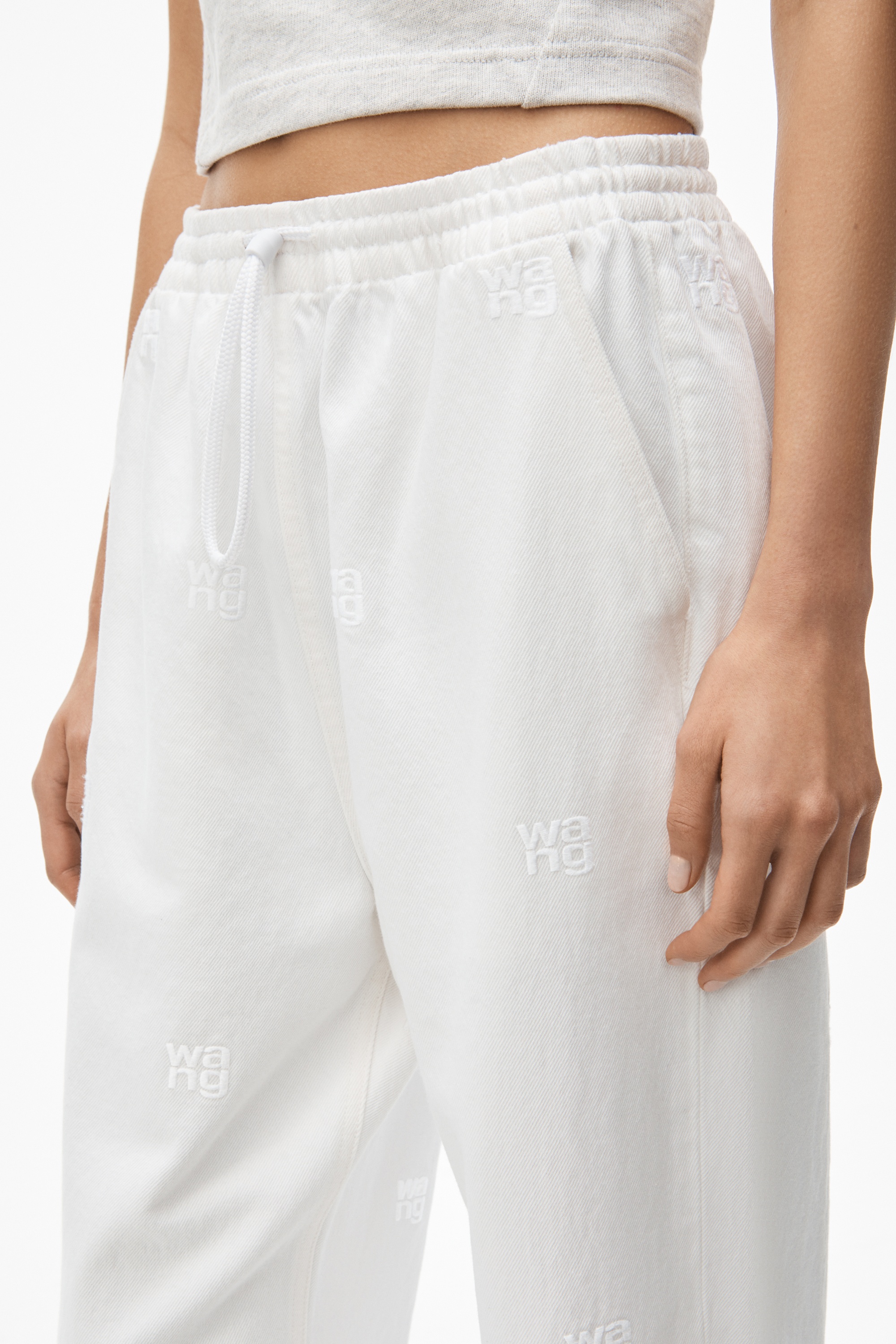 LOGO EMBROIDERED JOGGER IN DENIM - 3