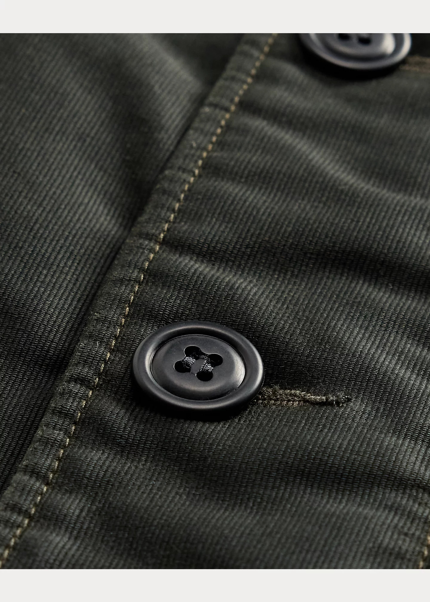 Corduroy-Collar Cotton Deck Jacket - 4