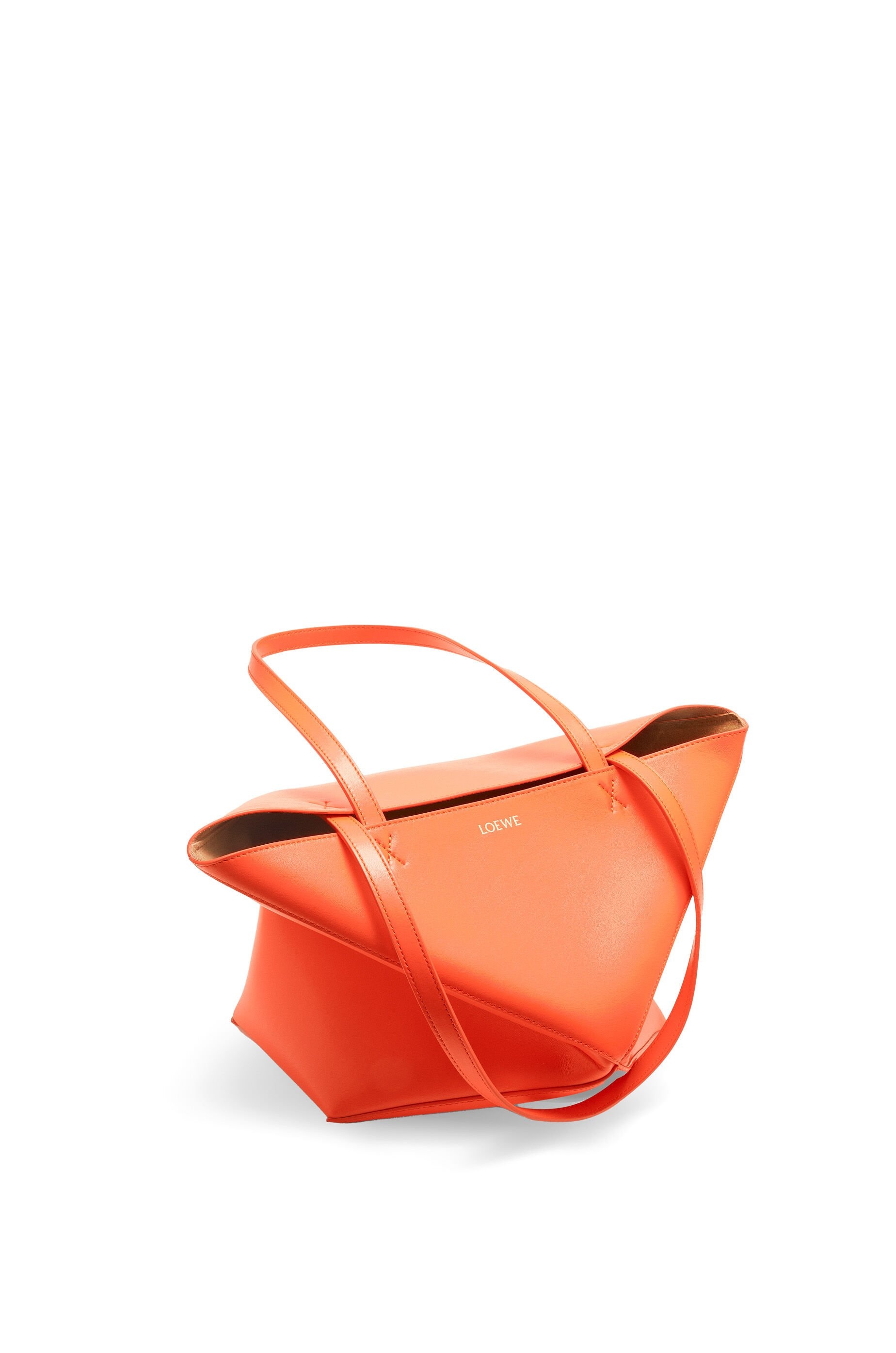 Puzzle Fold Tote in shiny calfskin - 4
