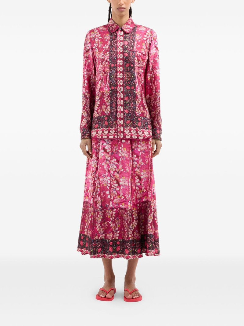Aloe floral-print silk shirt 3