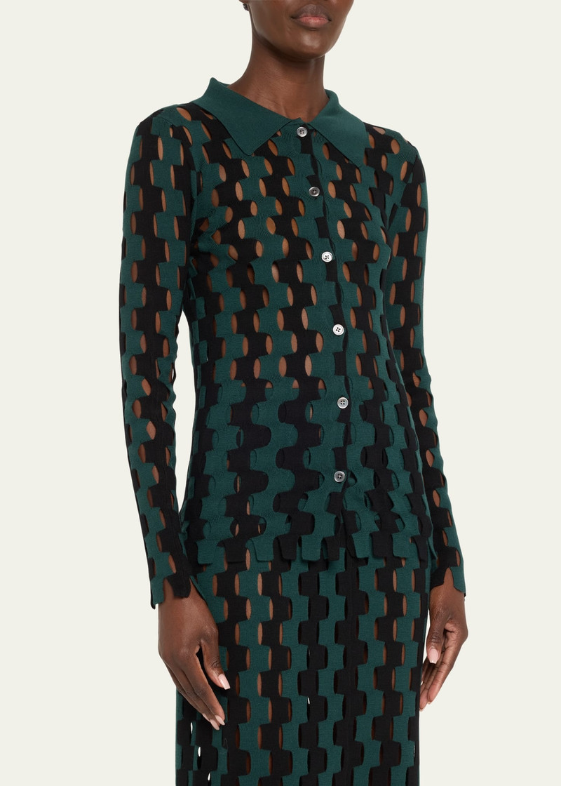 Annika Abstract Wool Jacket 4