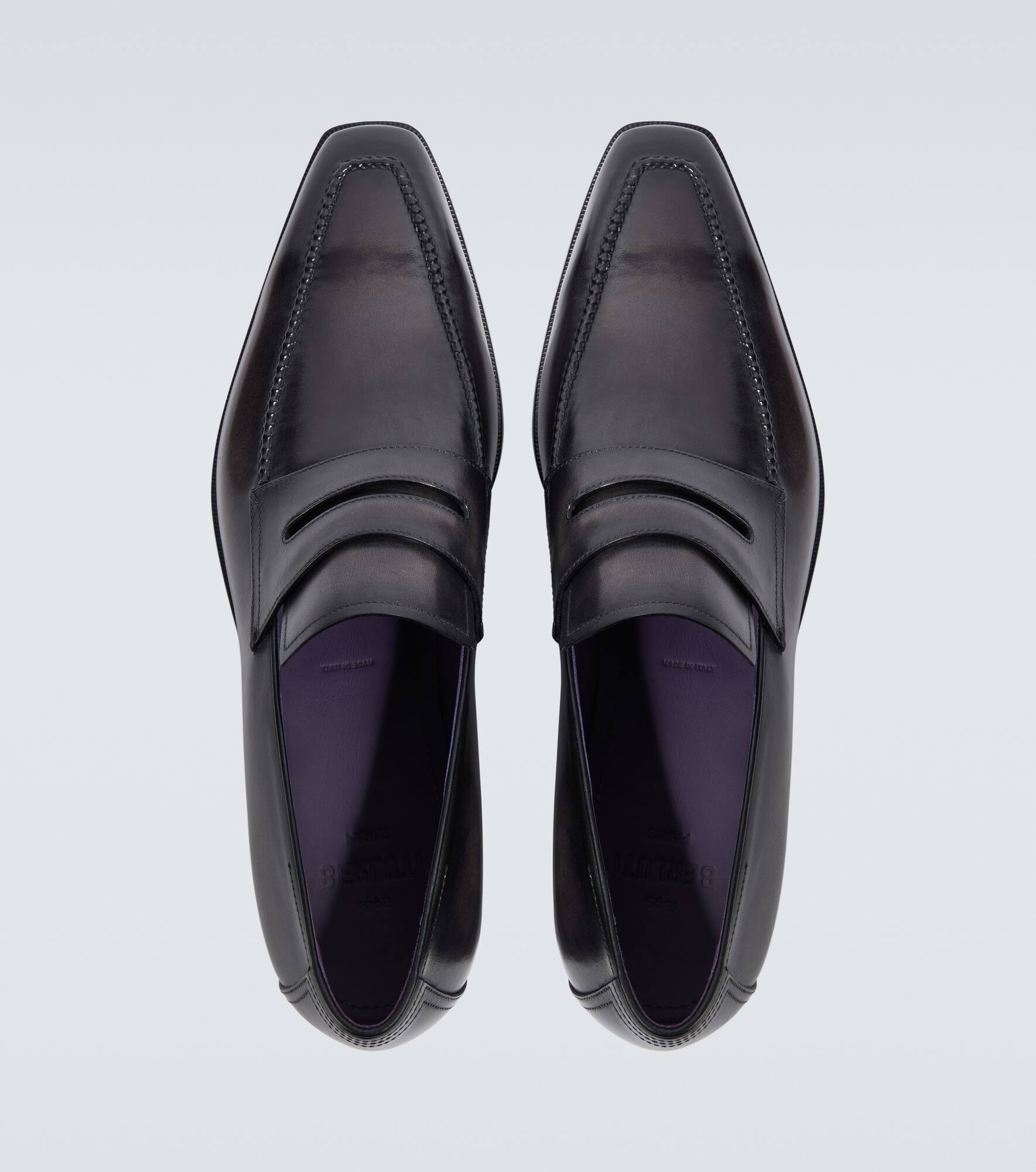 Andy Démesure leather penny loafers - 4