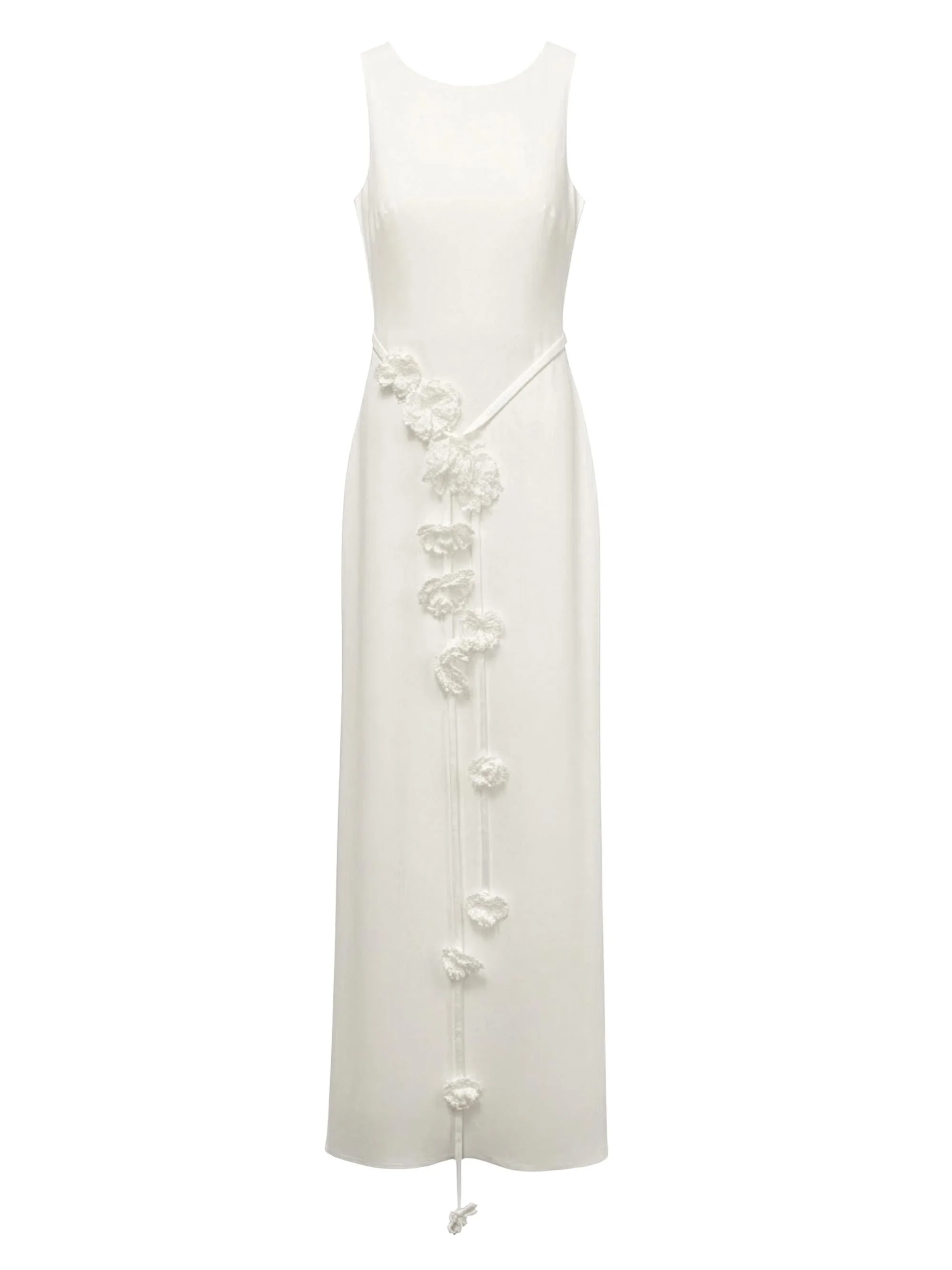 Women's Eloise Floral Applique Gown - White - 1
