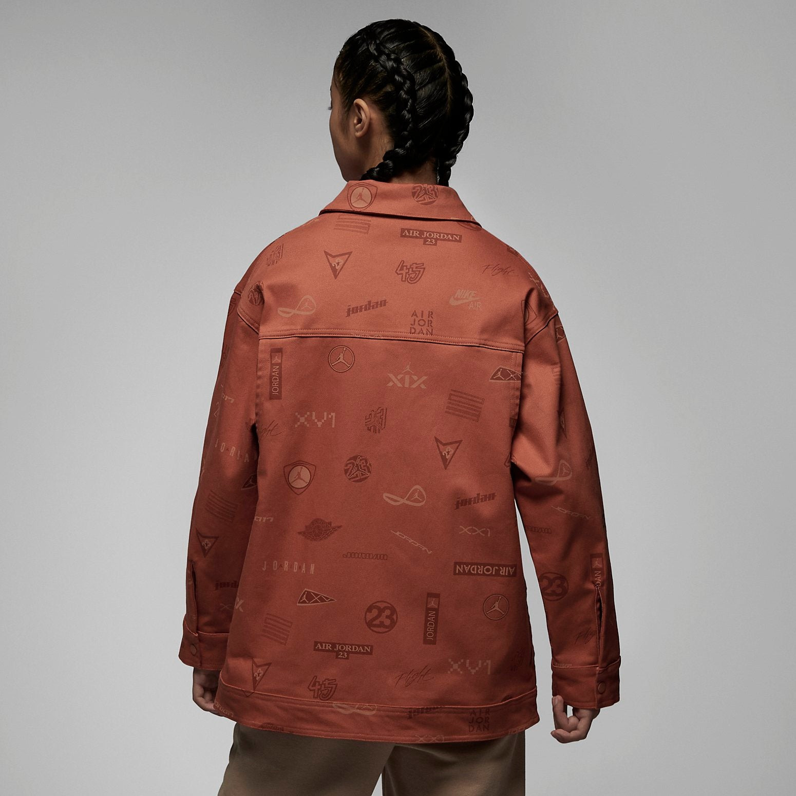 (WMNS) Air Jordan Flight Heritage Jacket 'Light Sienna' DX0385-812 - 5