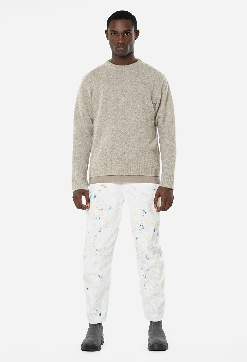 John Elliott WOOL POWDER KNIT CREW outlook