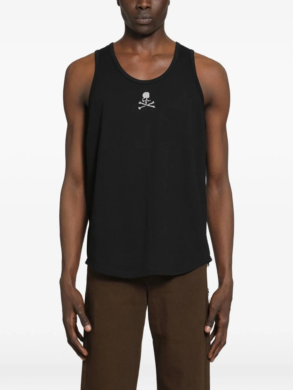 skull-print tank top - 1