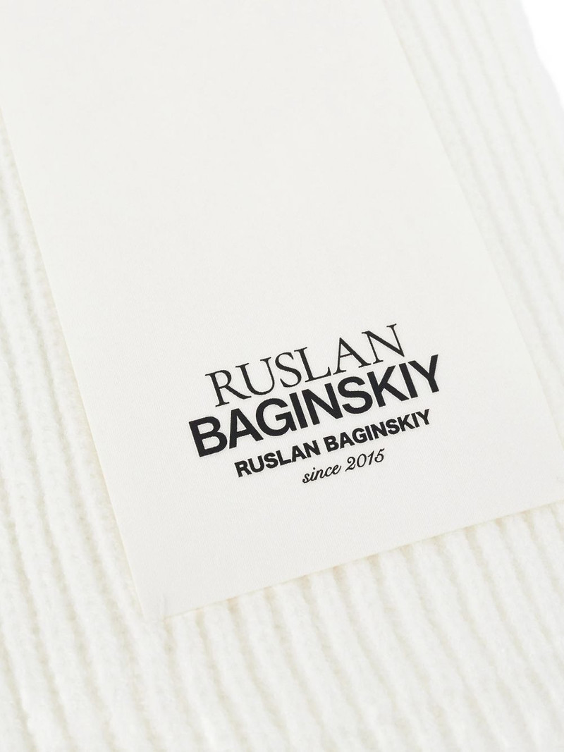 RUSLAN BAGINSKIY logo patch scarf outlook