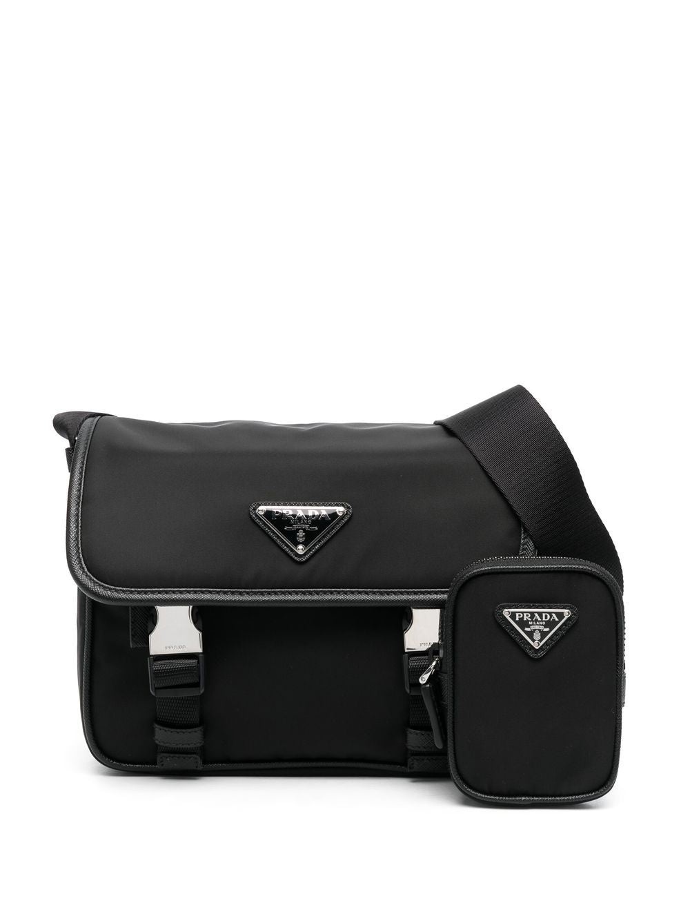 PRADA LOGO SHOULDER BAG - 1