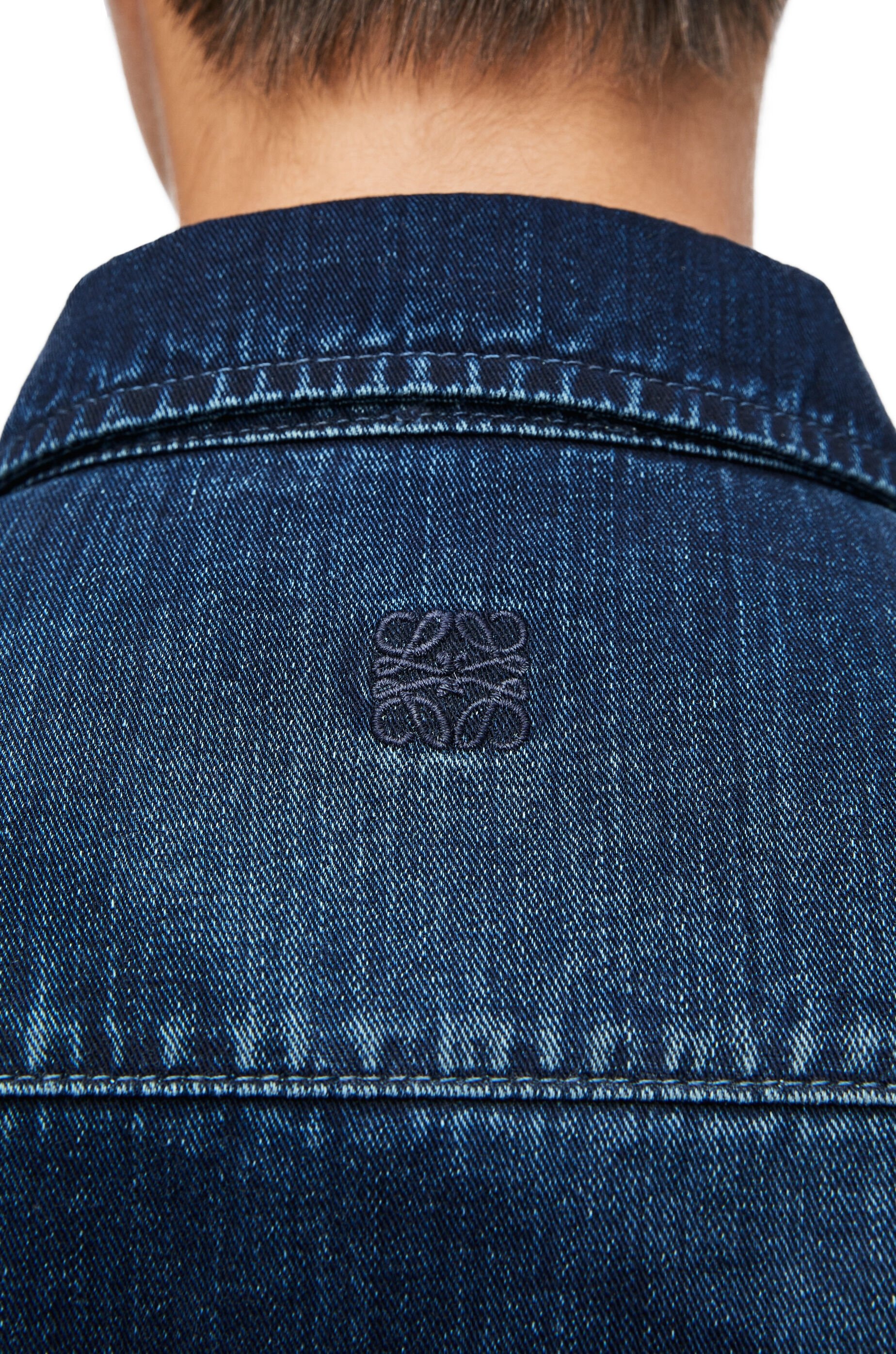 Pleated shirt in denim - 5