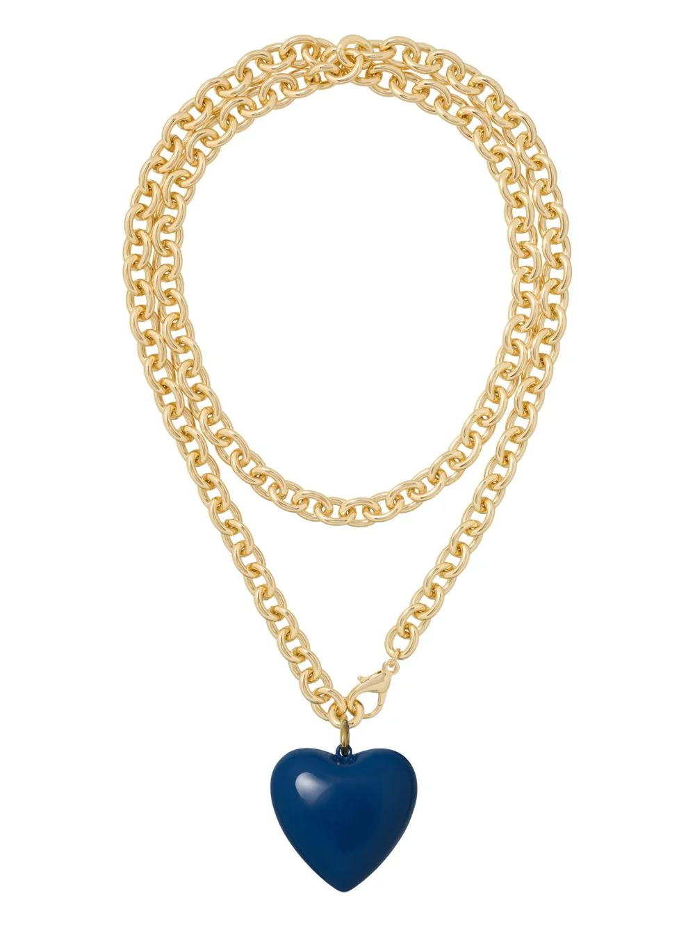 Big Puffy Heart Charm necklace - 1
