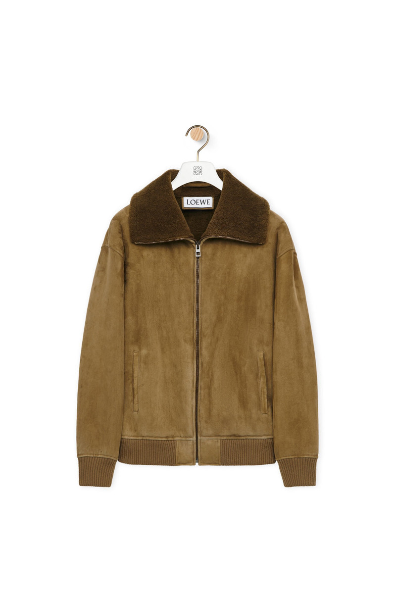 Bomber jacket in shearling 1