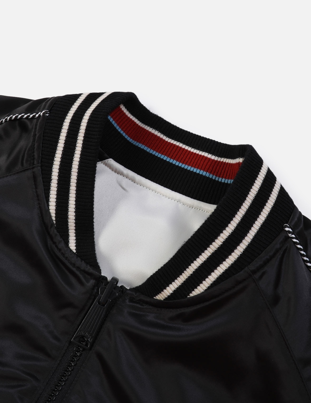 EAGLE AND LOGO EMBROIDERY REVERSIBLE SOUVENIR JACKET - 20