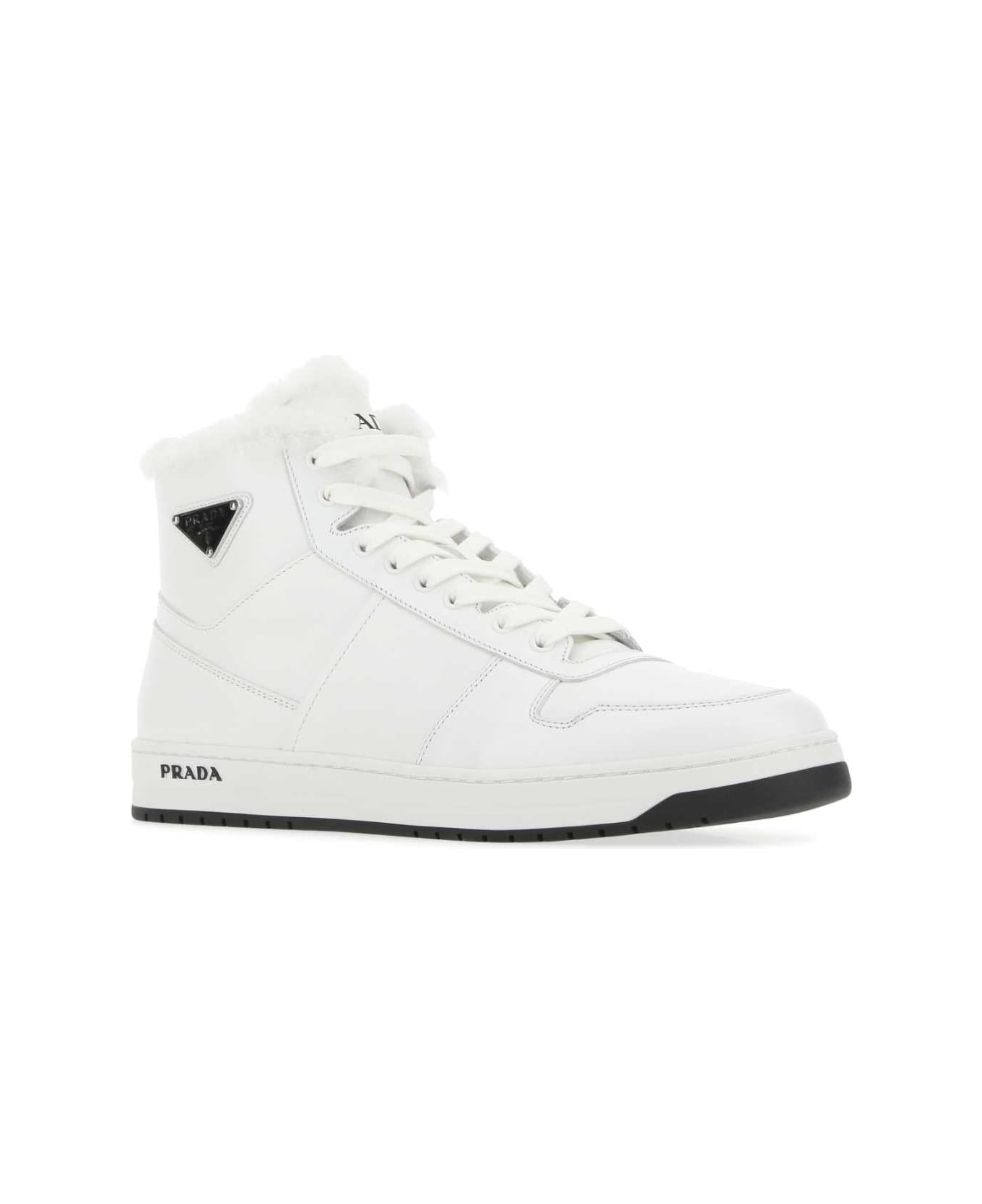 White Leather Sneakers - 2
