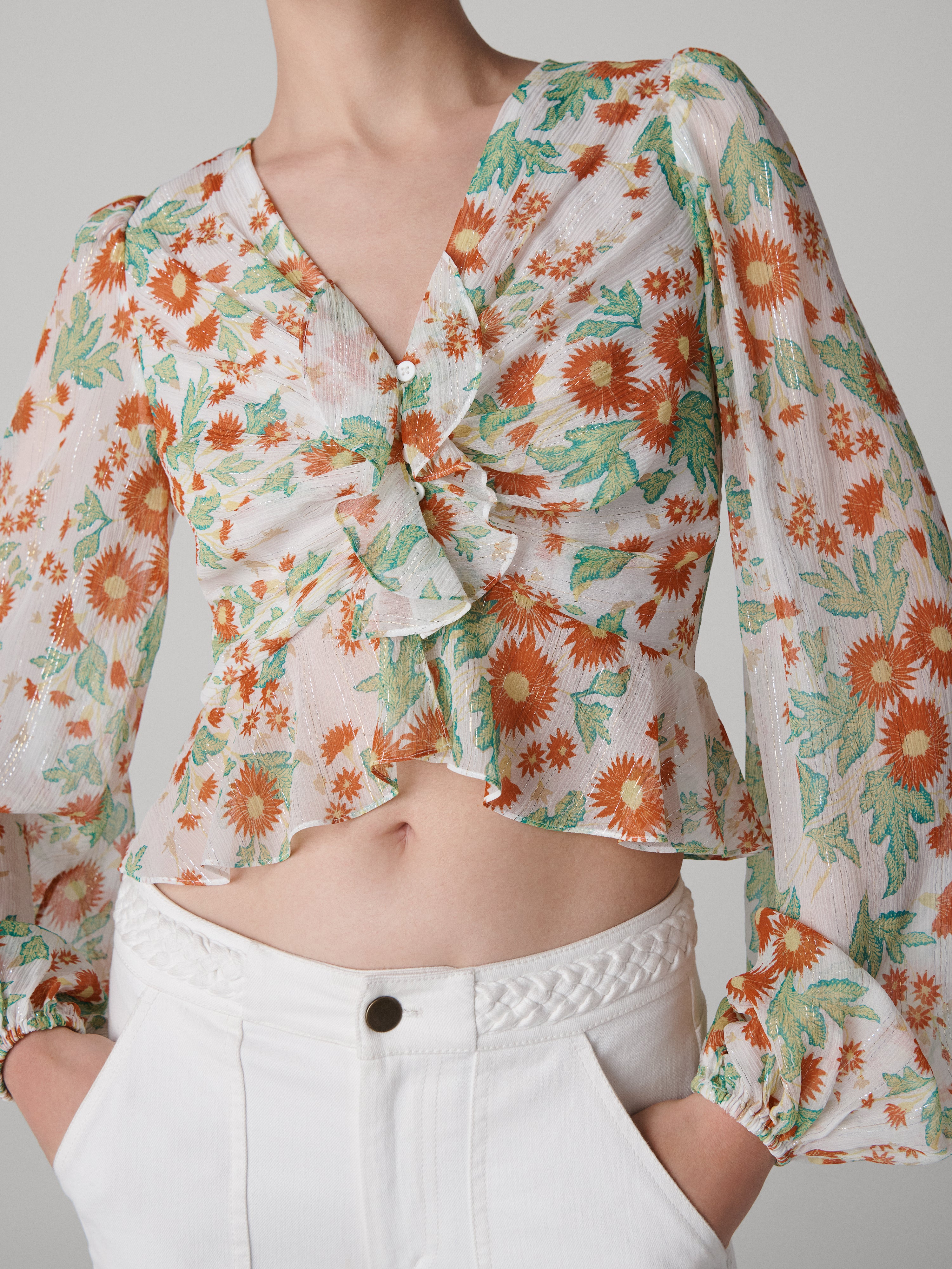 Mary Silk Chiffon Top - 3