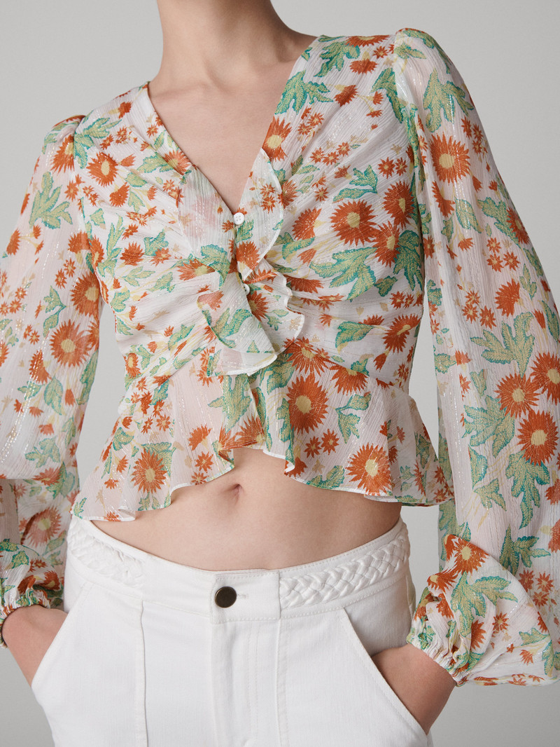 Mary Silk Chiffon Top 3