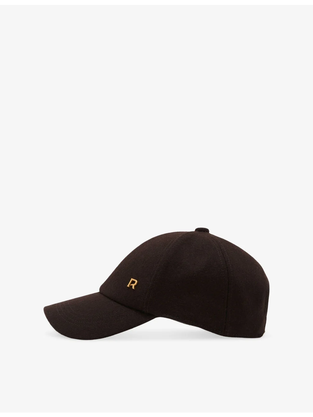 Fiona brand-plaque wool-blend cap - 1