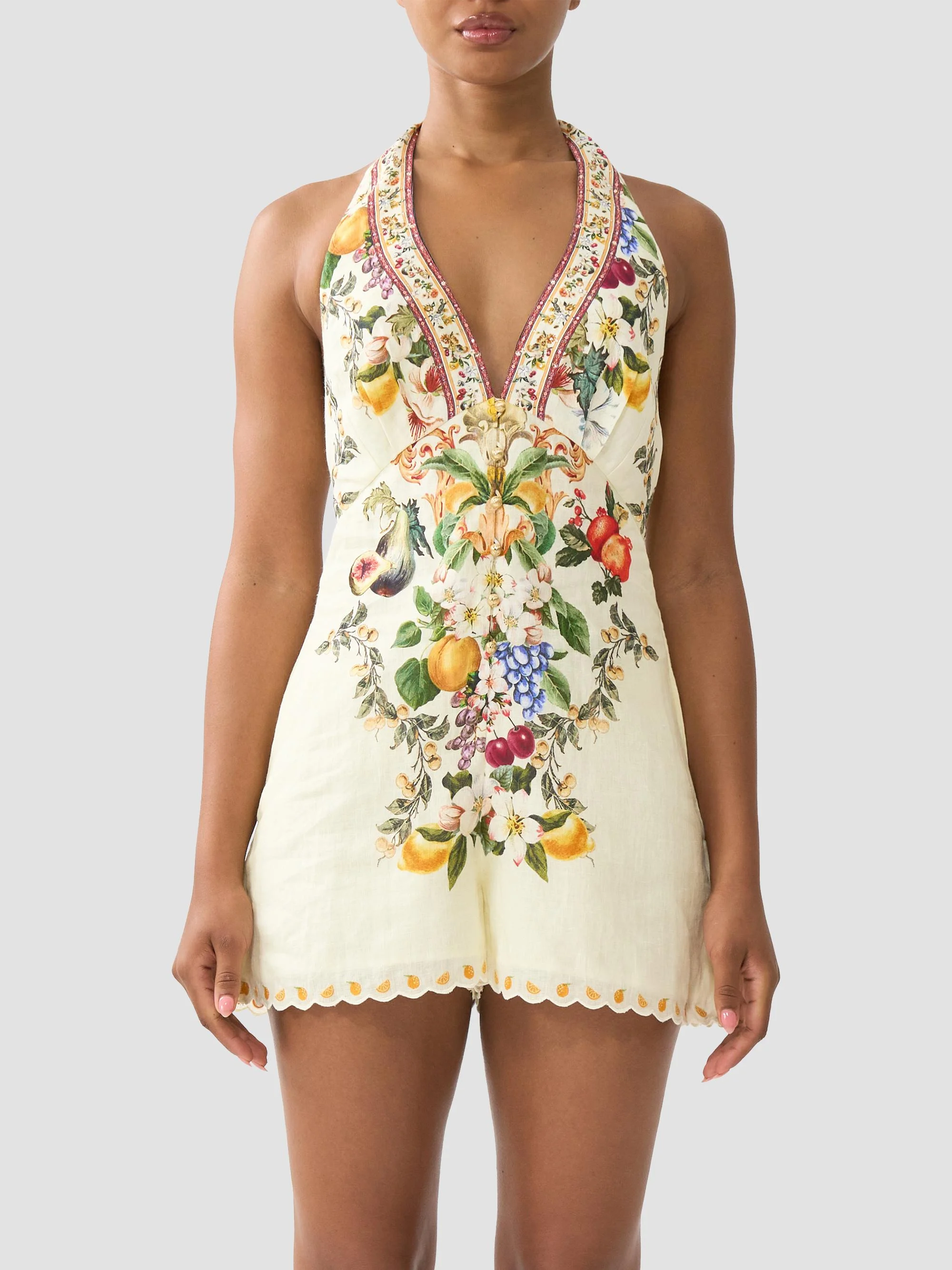 Women's Va Va Vintage Halter Romper - Va Va Vintage - 1