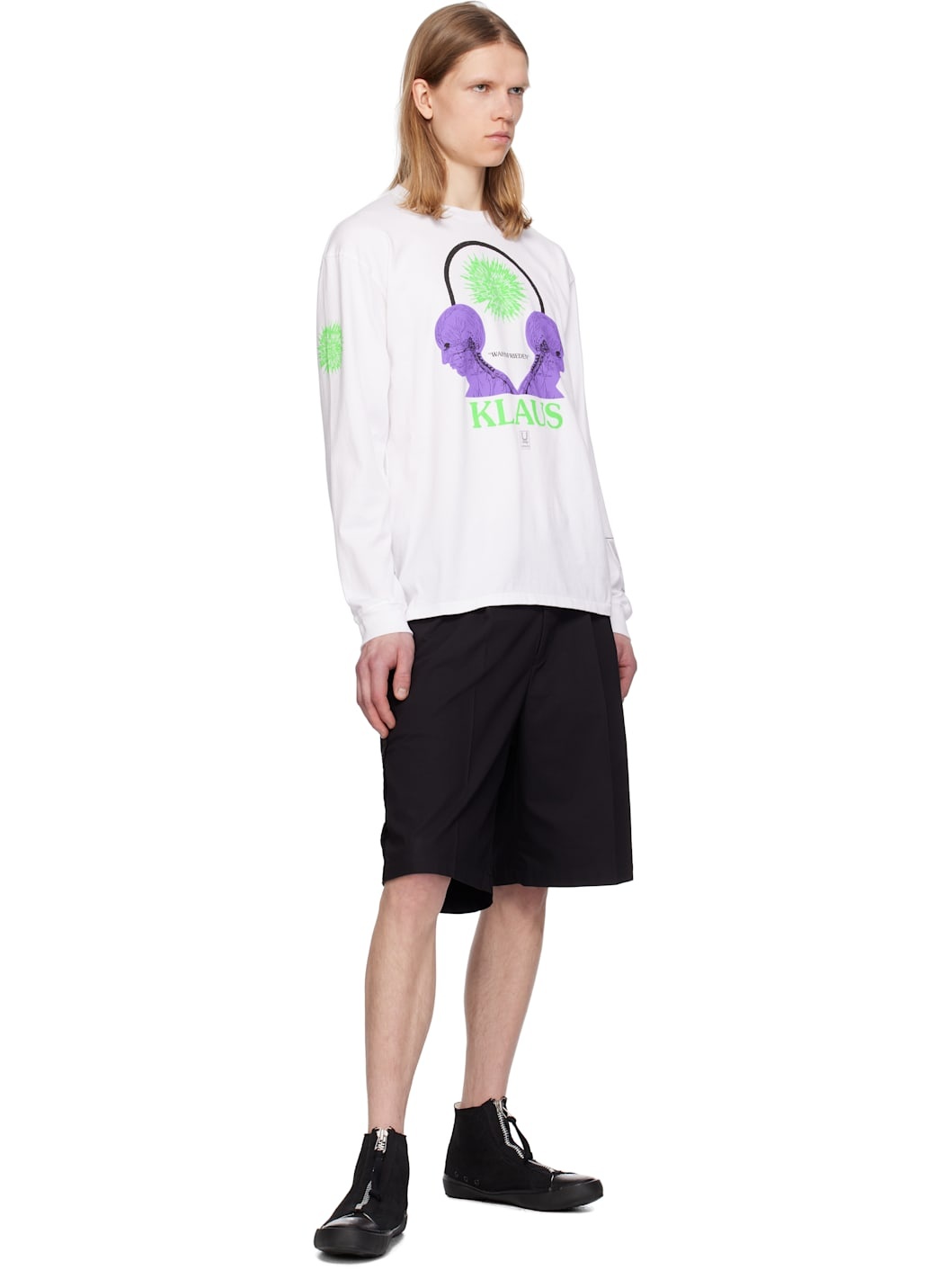 White UC1E4892-2 T-shirt - 4