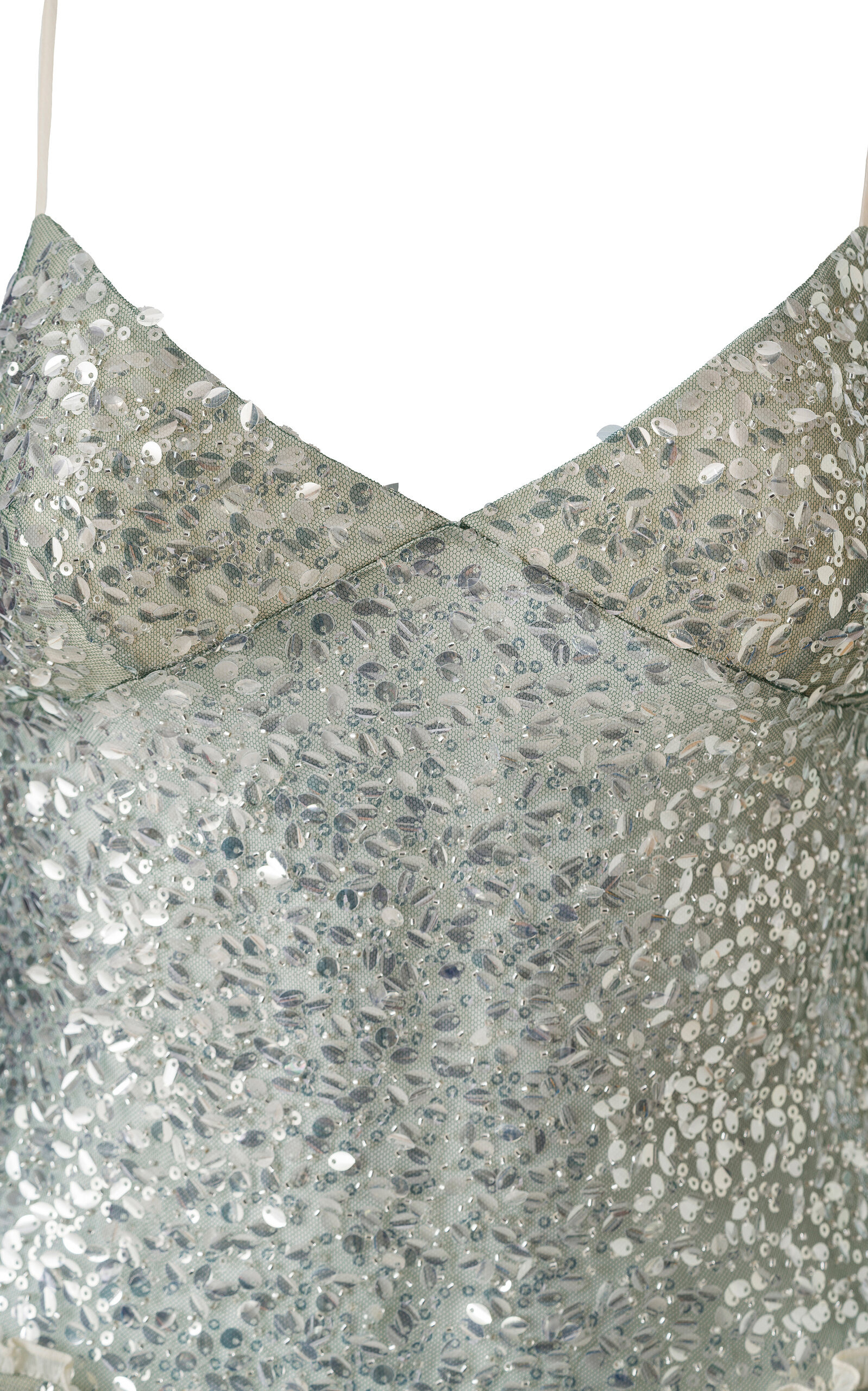 Miley Ruffled Sequined Mini Dress green - 5