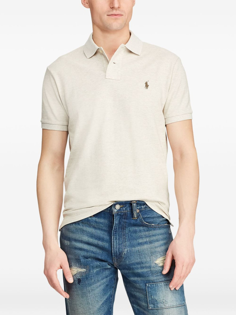 logo-embroidery polo shirt 3