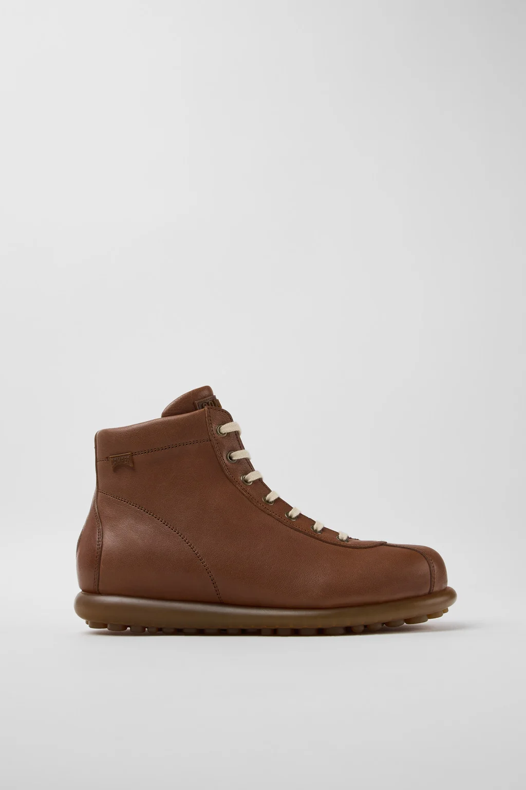 Pelotas Brown Leather Ankle Boots for Men. - 1