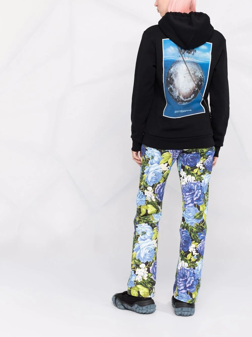 chest logo-print hoodie - 4