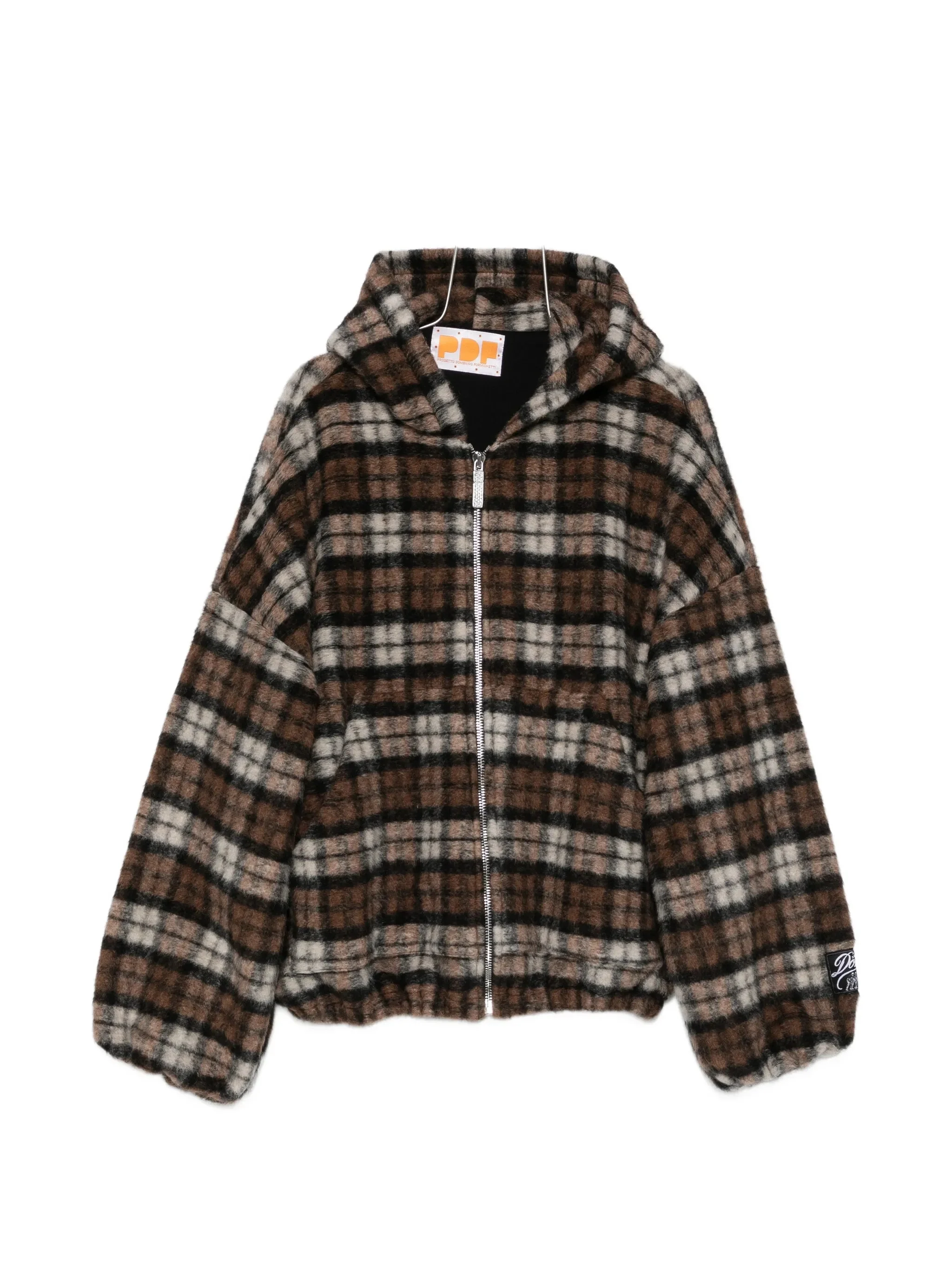 Pdf Check-pattern Zip-up Hoodie - 1