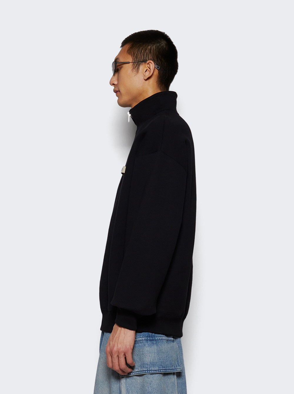 Gros Grain Sweatshirt Black - 4