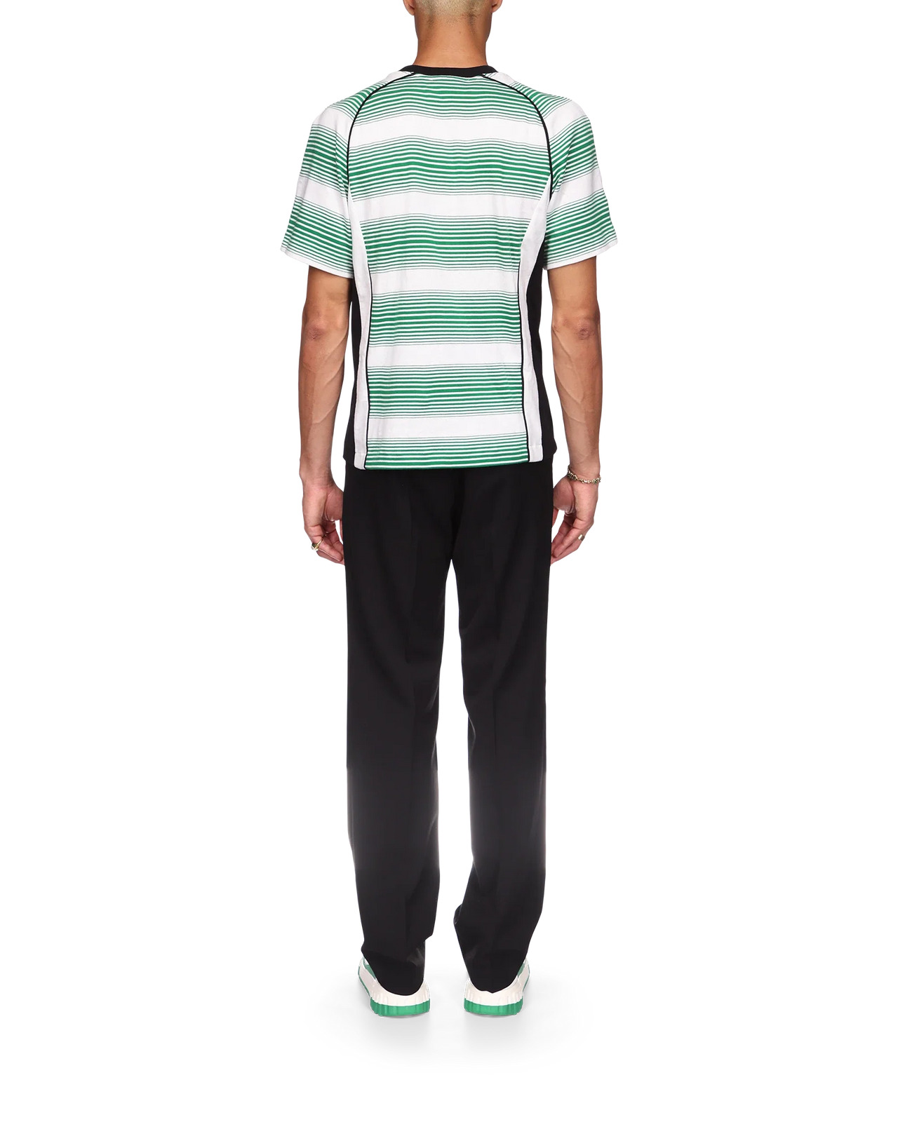 Gradient Stripe Panelled Football T-Shirt - 4