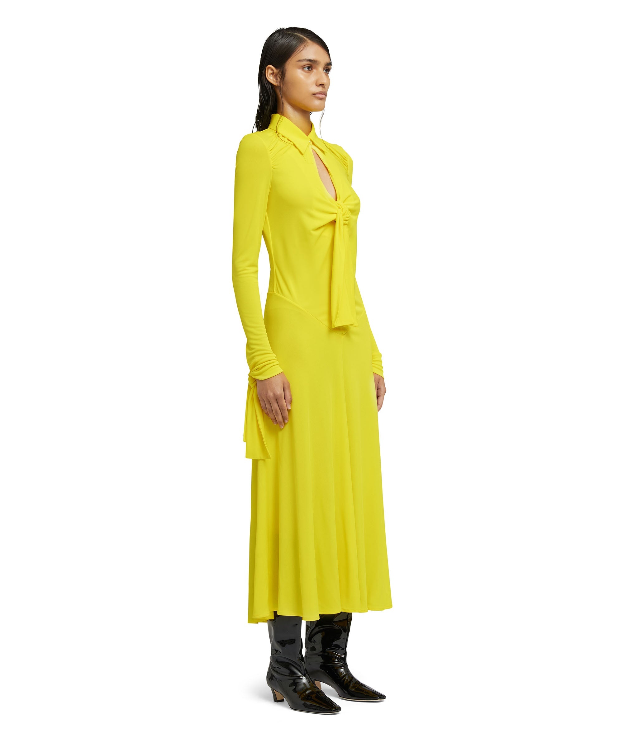 Mini dress in "Fluid Viscose Jersey" fabric - 4