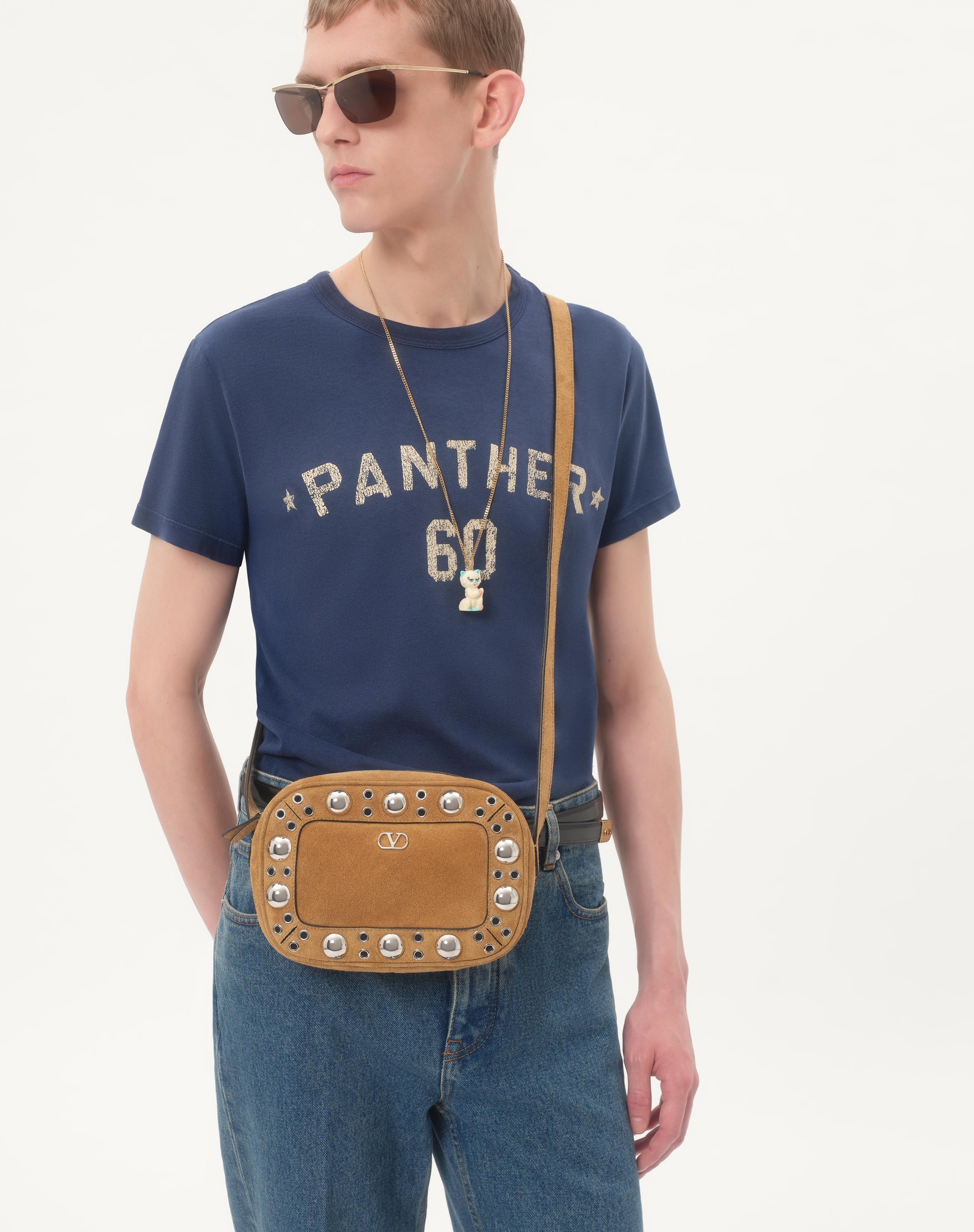 VALENTINO GARAVANI NELLCÔTE SUEDE SHOULDER BAG - 7